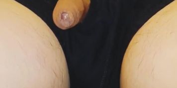 Grower not shower, sloppy foreskin precum play ends in ruined cumshot