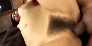 Passionate Japanese girl Daiya Nagare is getting screwed in a threesome