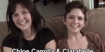 Hairy amateur lesbians fucking with a strapon
