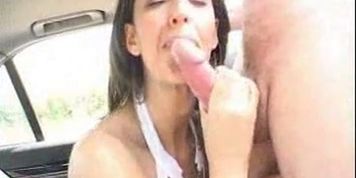horny French Arab Babe learning to drive a car.