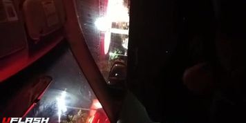 Car flash in town