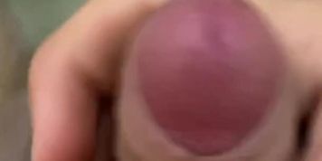 Big uncircumcised dick gets perfect handjob by sexy boy in bathroom 