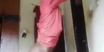 CUTE STRAIGHT AFRICAN TEEN TEASING IN COLLEGE DORM