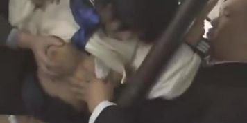 Japanese girl group sex on the bus.