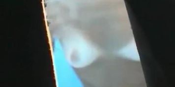 Spy beach cam voyeuring milky white boobs and big belly
