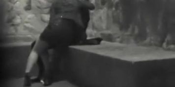 Handjob in alley and making out in public garden