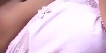 Aoi gives a sizzling blowjob and gets boobs sprayed