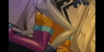 RAVEN FUCKS STARFIRE [teen titans]