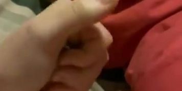 In my bedroom wanking my hard cock with big cumshot  (BritishAmateur)