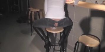 Filthy Milf Glamour Bitch Porthole Jeans Dildo Wank