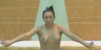 Lavinia Milosovici Breasts,  Thong Scene  in Gold Bird