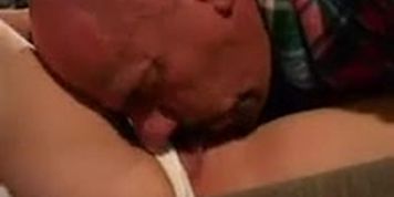 Teen fucks sleeping stepdad