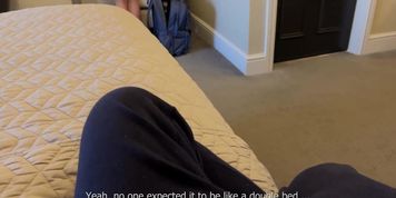 Shy Stepmom And Son Share A Bed In A Hotel