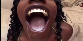 Feeling Black Cum in Mouths Compilation