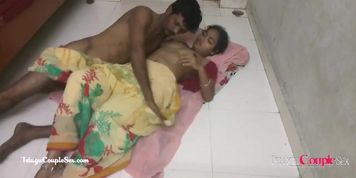 Hot Desi Indian Village Bhabhi With Husband Mature Couple Romance On Floor Hard Giving