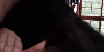 Film debut of fully clothed outstanding amateur mature deep throat head with cum swallow (Close Up Blowjob)
