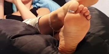 Mature Feet Toe Rings