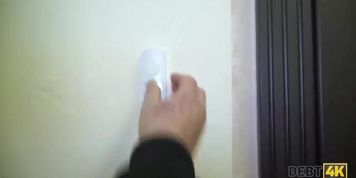 Debt4k. Cute waitress from the local pub lets fuck her to pay the debt