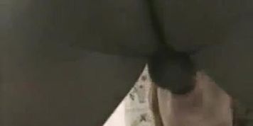 Hungry brunette takes BBC DP