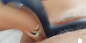Let me watch you wet that pussy with your toy so I can screw you 