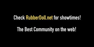 RubberDoll & Rubber Painted Lady Spank Ass Checks In Latex!