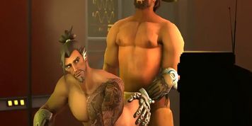 Mccree and Hanzo enjoying a good screw