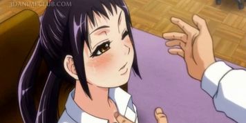 Hentai school babe cunt teased with a lick upskirt