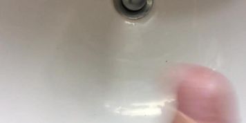 Close up huge cumshot