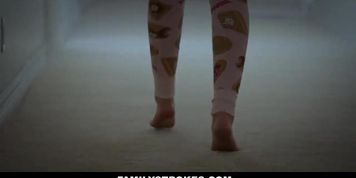 Cuddling and Fucking Scared Stepdaughter While Wife s.