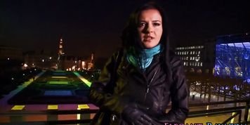 Face spermed euro whore