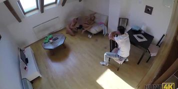 HUNT4K. Cuckold doesnt stop his gf having sex (Vinna Reed)