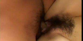 Luscious Japanese girl Nagisa Sasaki gets fucked right into her bearded pussy