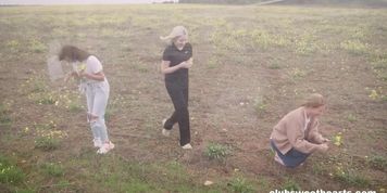 Teen Lesbian Outdoor Yoga and Sex