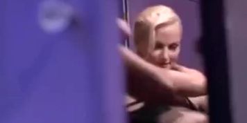 Stacy Valentine in the changing room