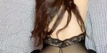 Doggy Style Silk Stocking Asian Girl Got Fucked