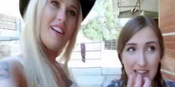 Lucky Rancher Dude Gets His Dick Rodeoed By A Group Of Horny Teen Babes