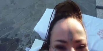 A tattooed nymphomaniac gets well fucked!