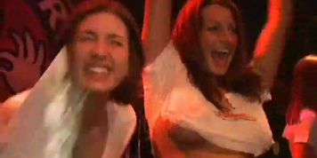 SWEETPARTYCHICKS - Big breasts babe at the party getting naughty squeezing