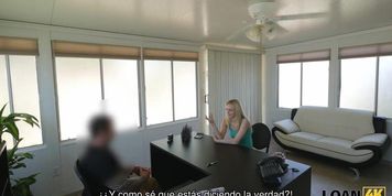 LOAN4K. Unemployed Lassie Can't Pay The Rent But She Can Sell Her Wet Pussy