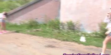European lesbo licking