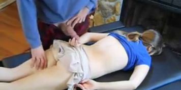 Horny Father In Law Plays With A Girl