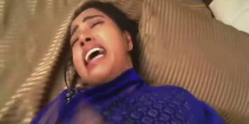 Old Indian male forces young brunette to hot copulation
