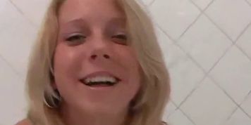 Czech teen wet bathroom fucking