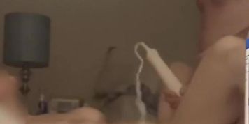 Sexy Blonde Wife Has Anal Orgasm
