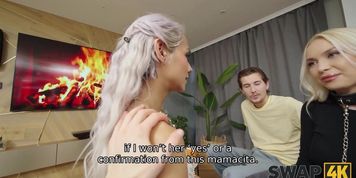SWAP4K. Swap wives with Vera Jarw in a collar and Veronica Leal ended up with a lot of cum (Charlie Dean)
