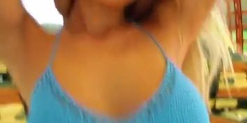 Beach ready sweetheart has totally got milk (Anastasia Braun, Anette Dawn, Ice Cold)