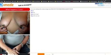She plays with her big boobs on Omegle for me