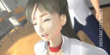 Hot 3D anime gets pussy vibrated