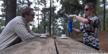 lactation tits squirting outdoor teaparty