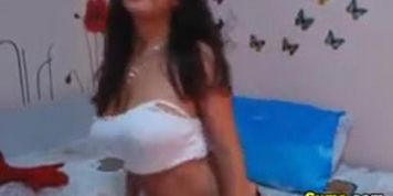 Big Boobs Cam Babe Toys Her Pussy Hard And Have A Multy Cum By Smoking First A Nice One.